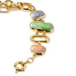 14K Altın Kaplama Taşlı Bileklik resmi