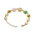 Mesmera 14K Altın Kaplama French Bileklik Gold resmi