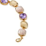 Mesmera  14KAltın Kaplama Kare Doğal Taş Bileklik resmi