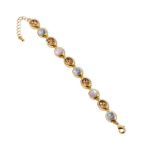 Mesmera 14K Altın Kaplama Oval Bileklik resmi