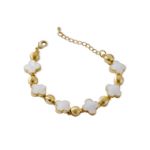 Mesmera 14K Altın Kaplama Taş Dizilmli Bileklik resmi