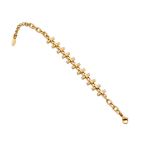 Mesmera 14K Altın Kaplama Çubuk Zincir Bileklik resmi