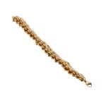 Mesmera Altın Kaplama 3 Boyutlu Zincir Bileklik 19 cm resmi