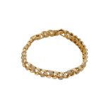 Mesmera Altın Kaplama Taşlı Bileklik 17 cm resmi