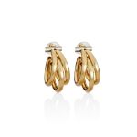 Mesmera 14K Altın Kaplama 3 'lü Halka Küpe resmi