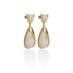 Mesmera 14K Altın kaplama Sedefli Küpe resmi