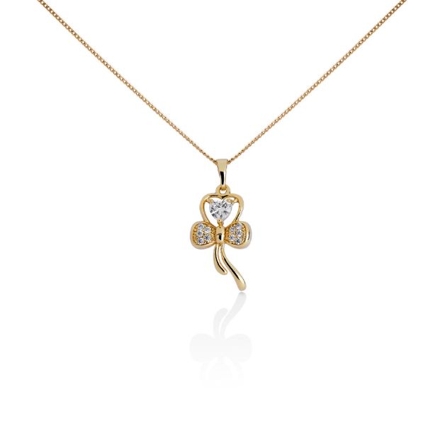 Mesmera 14K Altın Kaplama Kurdela Kolye resmi