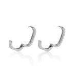 Mesmera Gümüş Kaplama Kare Halka Küpe resmi