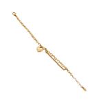 Mesmera 14K Altın Kaplama Kalpli Bileklik resmi