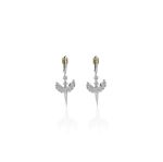 Mesmera Melekli Küpe Gümüş Kaplama resmi